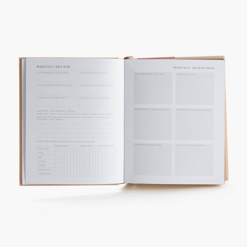 Deluxe Self-Care Journal – Beige